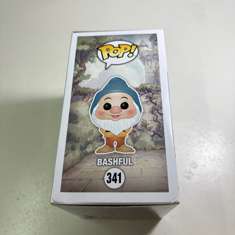 BOX FLAWS VIEW PHOTOS Bashful - Snow White and the Seven Dwarves Disney Funko Pop 341 Vinyl Figure (11.4 Cm L × 8.9 Cm W × 15.9 Cm H)