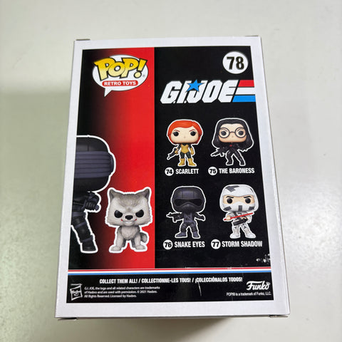 BOX FLAWS VIEW PHOTOS GI Joe - Snake Eyes WITH TIMBER Funko Pop 78 Vinyl Figure FUNKO SHOP EXCLUSIVE