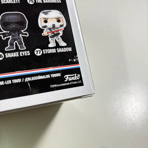 BOX FLAWS VIEW PHOTOS GI Joe - Snake Eyes WITH TIMBER Funko Pop 78 Vinyl Figure FUNKO SHOP EXCLUSIVE