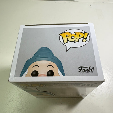 BOX FLAWS VIEW PHOTOS Bashful - Snow White and the Seven Dwarves Disney Funko Pop 341 Vinyl Figure (11.4 Cm L × 8.9 Cm W × 15.9 Cm H)