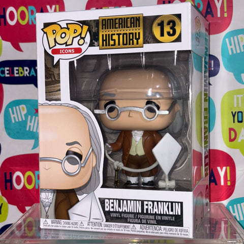 BOX FLAWS VIEW PHOTOS Benjamin Franklin - American History Funko Pop Icons 13