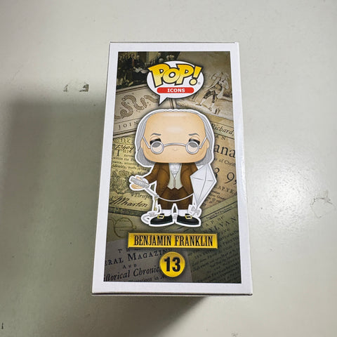 BOX FLAWS VIEW PHOTOS Benjamin Franklin - American History Funko Pop Icons 13