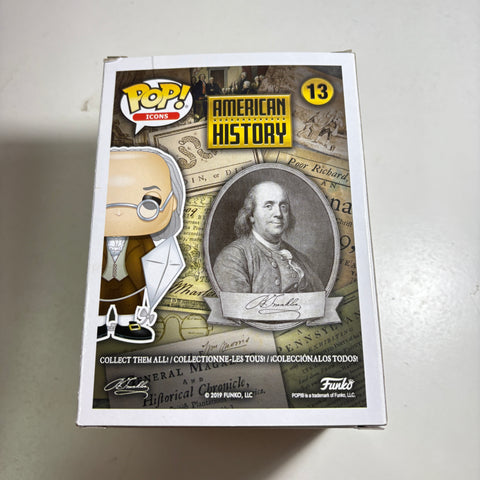 BOX FLAWS VIEW PHOTOS Benjamin Franklin - American History Funko Pop Icons 13