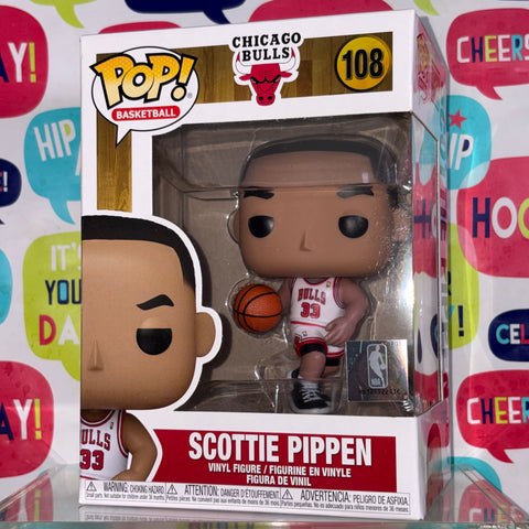 Scottie Pippen - NBA Basketball Funko Pop 108 Vinyl Figure (11.4 Cm L × 8.9 Cm W × 15.9 Cm H)