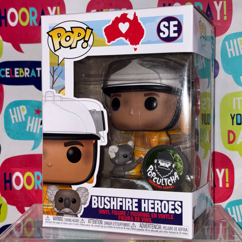 BOX FLAWS VIEW PHOTOS Bushfire Heroes Funko Pop Vinyl Figure Popcultcha Exclusive