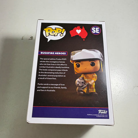 BOX FLAWS VIEW PHOTOS Bushfire Heroes Funko Pop Vinyl Figure Popcultcha Exclusive