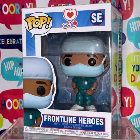 BOX FLAWS VIEW PHOTOS Frontline Heroes (POC Male) Funko Pop Vinyl Figure