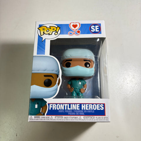 BOX FLAWS VIEW PHOTOS Frontline Heroes (POC Male) Funko Pop Vinyl Figure