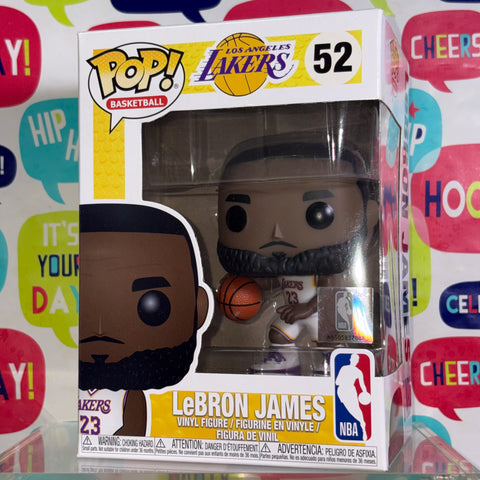 BOX FLAW VIEW PHOTOS Lebron James - Funko Pop 52 Vinyl Figure (11.4 Cm L × 8.9 Cm W × 15.9 Cm H)