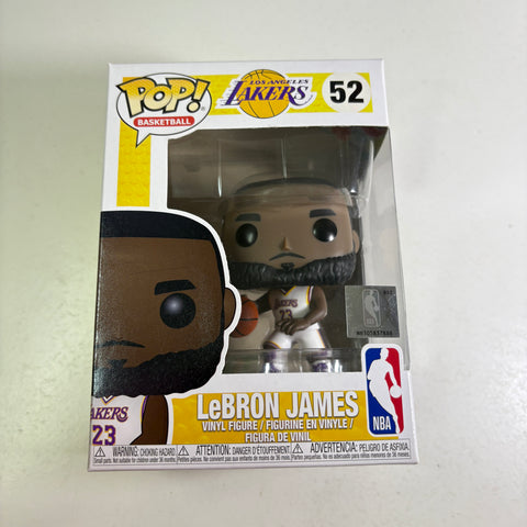 BOX FLAW VIEW PHOTOS Lebron James - Funko Pop 52 Vinyl Figure (11.4 Cm L × 8.9 Cm W × 15.9 Cm H)
