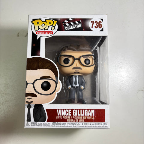 BOX FLAWS VIEW PHOTOS Vince Gilligan Funko Pop Directors 736 Vinyl Figure