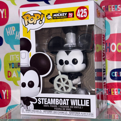 Steamboat Willie- Disney Funko Pop 425 Vinyl Figure (11.4 Cm L × 8.9 Cm W × 15.9 Cm H)