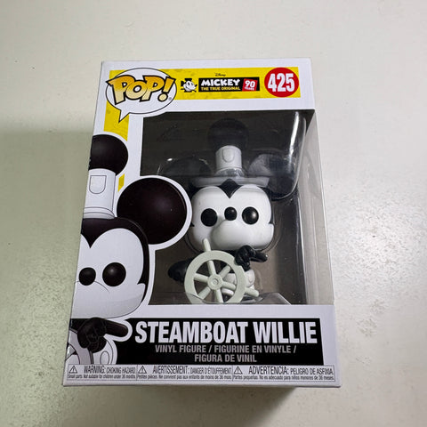 Steamboat Willie- Disney Funko Pop 425 Vinyl Figure (11.4 Cm L × 8.9 Cm W × 15.9 Cm H)