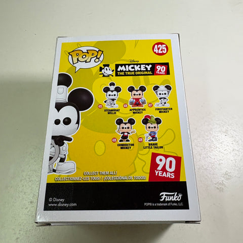 Steamboat Willie- Disney Funko Pop 425 Vinyl Figure (11.4 Cm L × 8.9 Cm W × 15.9 Cm H)