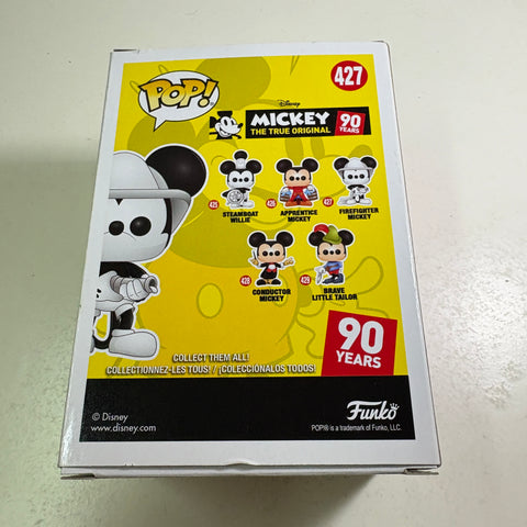 BOX FLAWS VIEW PHOTOS Firefighter Mickey Mouse - Disney Funko Pop 427 Vinyl Figure (11.4 Cm L × 8.9 Cm W × 15.9 Cm H)