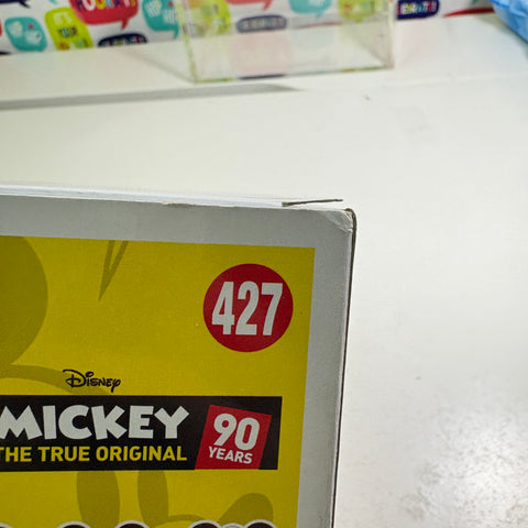 BOX FLAWS VIEW PHOTOS Firefighter Mickey Mouse - Disney Funko Pop 427 Vinyl Figure (11.4 Cm L × 8.9 Cm W × 15.9 Cm H)