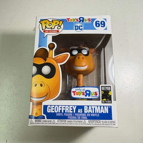 BOX FLAWS VIEW PHOTOS Geoffrey as Batman Funko Pop 69 Vinyl Figure