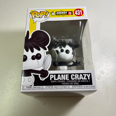 Pane Crazy Mickey Mouse - Disney Funko Pop 431 Vinyl Figure (11.4 Cm L × 8.9 Cm W × 15.9 Cm H)
