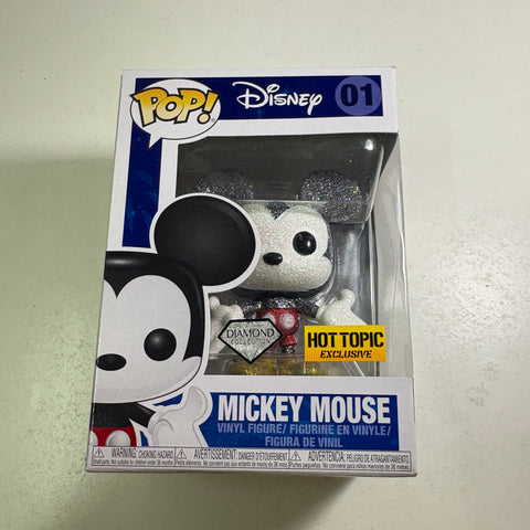 Mickey Mouse DIAMOND - Disney Funko Pop 01 HT Exclusive Vinyl Figure (11.4 Cm L × 8.9 Cm W × 15.9 Cm H)