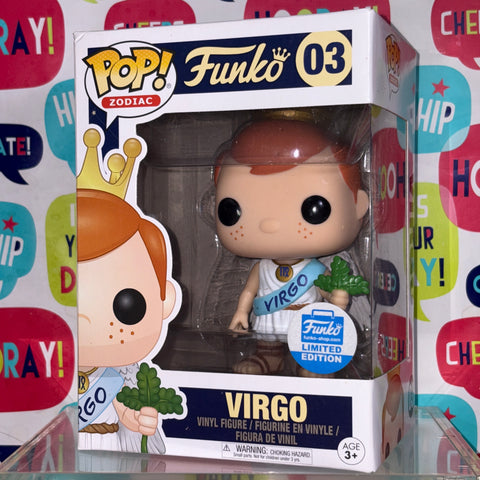 BOX FLAWS VIEW PHOTOS Freddy Funko Virgo Funko Pop 03 Vinyl Figure Exclusive