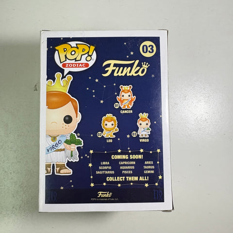 BOX FLAWS VIEW PHOTOS Freddy Funko Virgo Funko Pop 03 Vinyl Figure Exclusive