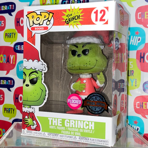 The Grinch (Flocked) - Christmas Funko Pop 12 Exclusive