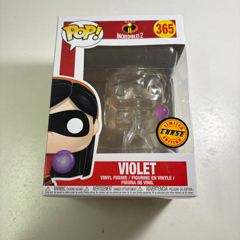 BOX FLAW VIEW PHOTOS Violet CHASE INVISIBLE - The Incredibles Disney Funko Pop Vinyl Figure (11.4 Cm L × 8.9 Cm W × 15.9 Cm H)