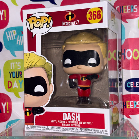 Dash - The Incredibles Disney Funko Pop 366 Vinyl Figure (11.4 Cm L × 8.9 Cm W × 15.9 Cm H)