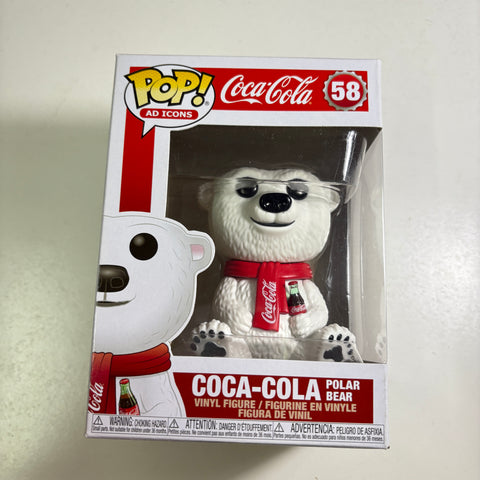 Coca-cola Polar Bear Funko Pop AD ICONS 58 Vinyl Figure
