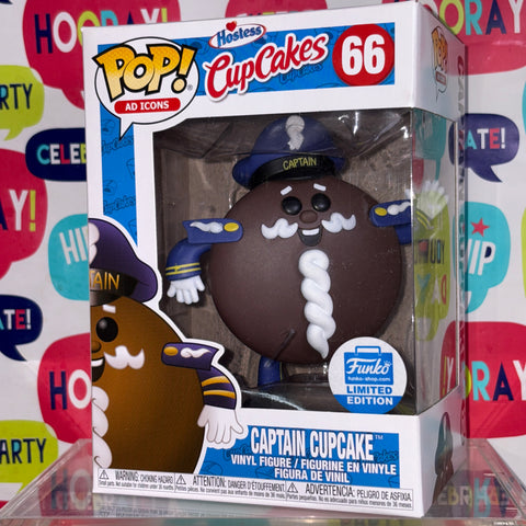 BOX FLAWS VIEW PHOTOS Captain Cupcake Funko Pop AD ICONS 66 Vinyl Figure