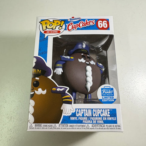 BOX FLAWS VIEW PHOTOS Captain Cupcake Funko Pop AD ICONS 66 Vinyl Figure