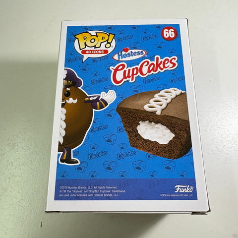 BOX FLAWS VIEW PHOTOS Captain Cupcake Funko Pop AD ICONS 66 Vinyl Figure