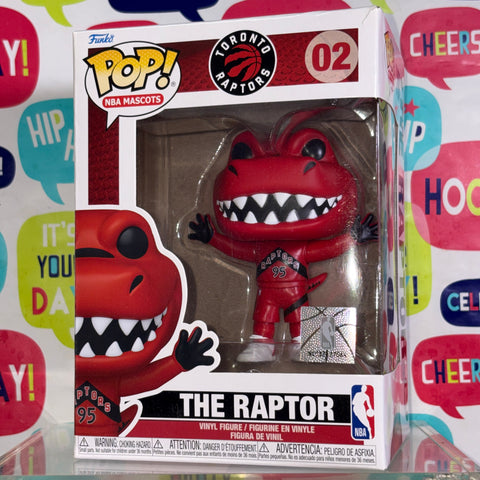 BOX FLAWS VIEW PHOTOS The Raptor - NBA Mascots Funko Pop 02  Vinyl Figure (11.4 Cm L × 8.9 Cm W × 15.9 Cm H)