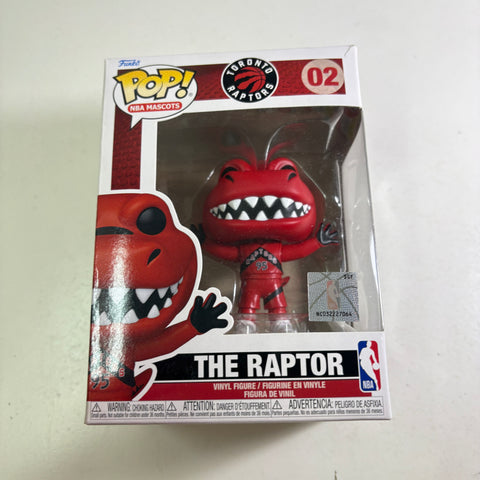 BOX FLAWS VIEW PHOTOS The Raptor - NBA Mascots Funko Pop 02  Vinyl Figure (11.4 Cm L × 8.9 Cm W × 15.9 Cm H)