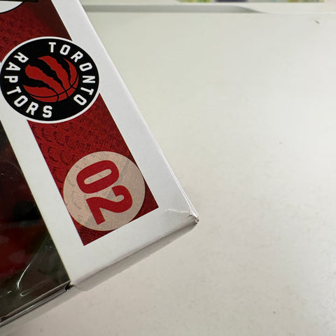 BOX FLAWS VIEW PHOTOS The Raptor - NBA Mascots Funko Pop 02  Vinyl Figure (11.4 Cm L × 8.9 Cm W × 15.9 Cm H)