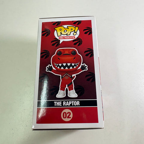 BOX FLAWS VIEW PHOTOS The Raptor - NBA Mascots Funko Pop 02  Vinyl Figure (11.4 Cm L × 8.9 Cm W × 15.9 Cm H)