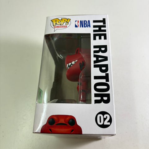 BOX FLAWS VIEW PHOTOS The Raptor - NBA Mascots Funko Pop 02  Vinyl Figure (11.4 Cm L × 8.9 Cm W × 15.9 Cm H)