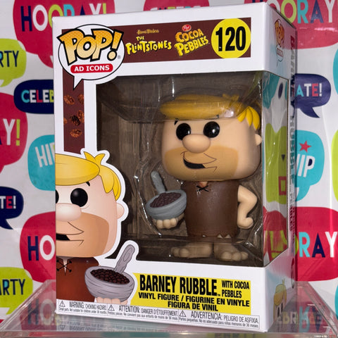 Barney Rubble with Cocoa Pebbles - Funko Pop Ad Icons 120 Vinyl Figure Collectible