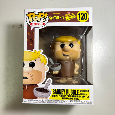 Barney Rubble with Cocoa Pebbles - Funko Pop Ad Icons 120 Vinyl Figure Collectible
