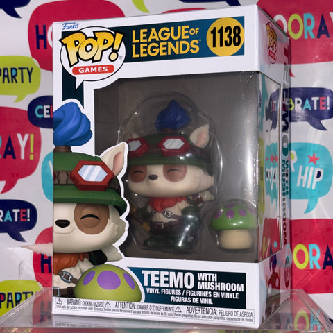 Teemo with Mushroom - League of Legends Funko Pop 1138 Vinyl Figure (11.4 Cm L × 8.9 Cm W × 15.9 Cm H)