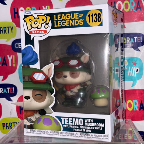 Teemo with Mushroom - League of Legends Funko Pop 1138 Vinyl Figure (11.4 Cm L × 8.9 Cm W × 15.9 Cm H)
