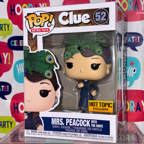 Mrs. Peacock  - CLUE Funko Pop Retro Toys 52 Vinyl Figure Collectible Exclusive