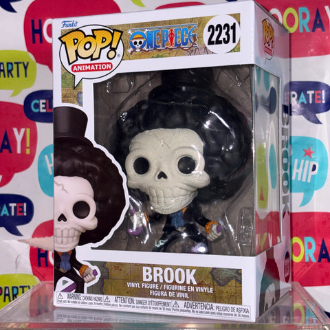 Brook - One Piece Funko Pop 2231 Vinyl Figure (11.4 Cm L × 8.9 Cm W × 15.9 Cm H)