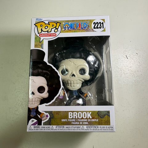 Brook - One Piece Funko Pop 2231 Vinyl Figure (11.4 Cm L × 8.9 Cm W × 15.9 Cm H)
