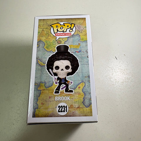 Brook - One Piece Funko Pop 2231 Vinyl Figure (11.4 Cm L × 8.9 Cm W × 15.9 Cm H)