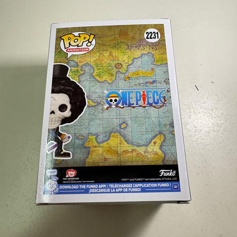 Brook - One Piece Funko Pop 2231 Vinyl Figure (11.4 Cm L × 8.9 Cm W × 15.9 Cm H)