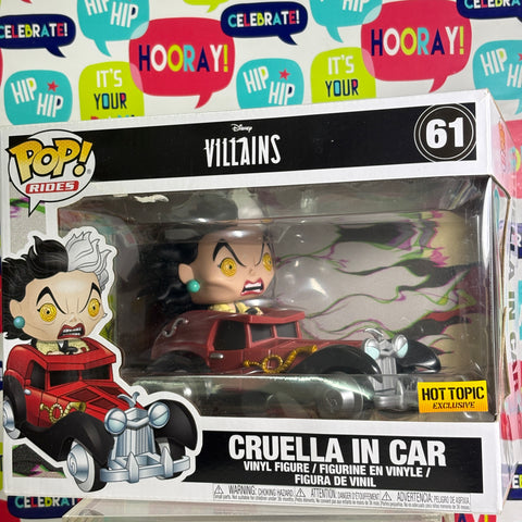 BOX FLAWS VIEW PHOTOS Cruella in Car - 101 Dalmatians Disney Funko Pop 61 Vinyl Figure (33.0 Cm L × 12.1 Cm W × 20.3 Cm H)