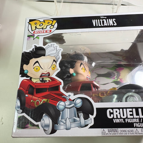 BOX FLAWS VIEW PHOTOS Cruella in Car - 101 Dalmatians Disney Funko Pop 61 Vinyl Figure (33.0 Cm L × 12.1 Cm W × 20.3 Cm H)