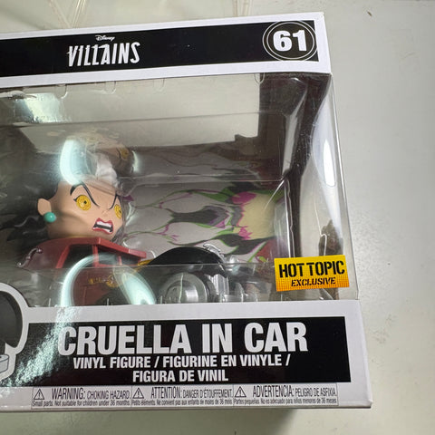 BOX FLAWS VIEW PHOTOS Cruella in Car - 101 Dalmatians Disney Funko Pop 61 Vinyl Figure (33.0 Cm L × 12.1 Cm W × 20.3 Cm H)
