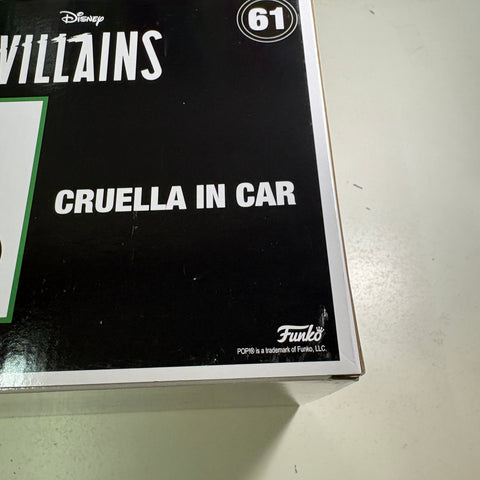 BOX FLAWS VIEW PHOTOS Cruella in Car - 101 Dalmatians Disney Funko Pop 61 Vinyl Figure (33.0 Cm L × 12.1 Cm W × 20.3 Cm H)